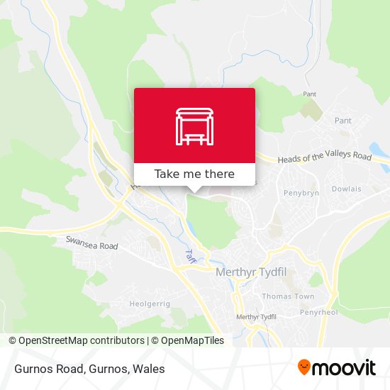 Gurnos Road, Gurnos map