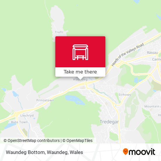 Waundeg Bottom, Waundeg map