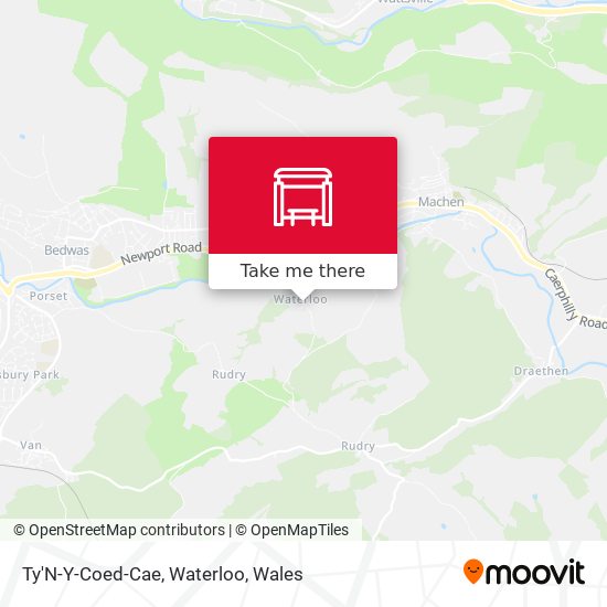 Ty'N-Y-Coed-Cae, Waterloo map