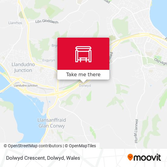 Dolwyd Crescent, Dolwyd map