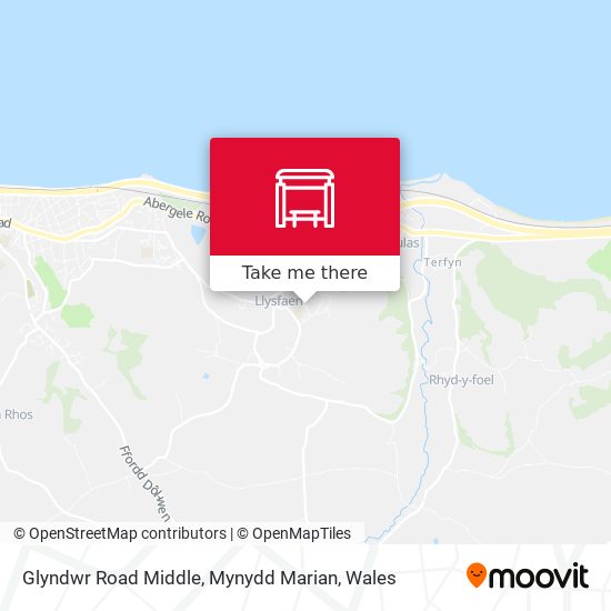 Glyndwr Road Middle, Mynydd Marian map