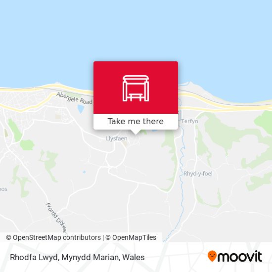 Rhodfa Lwyd, Mynydd Marian map