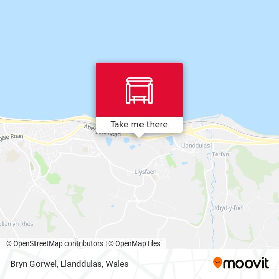 Bryn Gorwel, Llanddulas map
