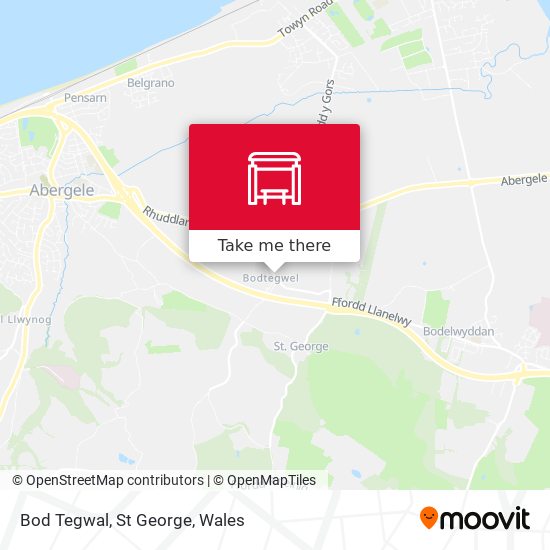 Bod Tegwal, St George map