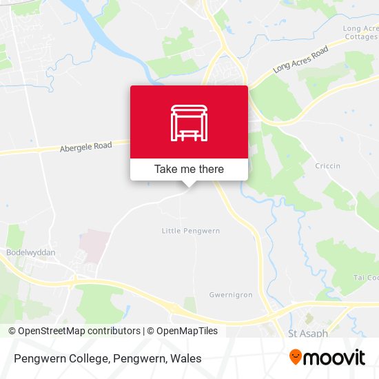 Pengwern College, Pengwern map