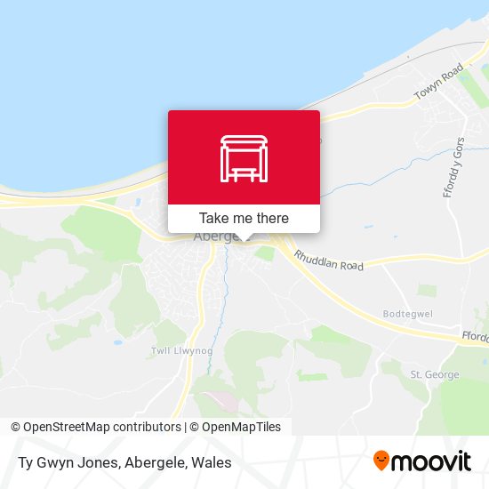 Ty Gwyn Jones, Abergele map