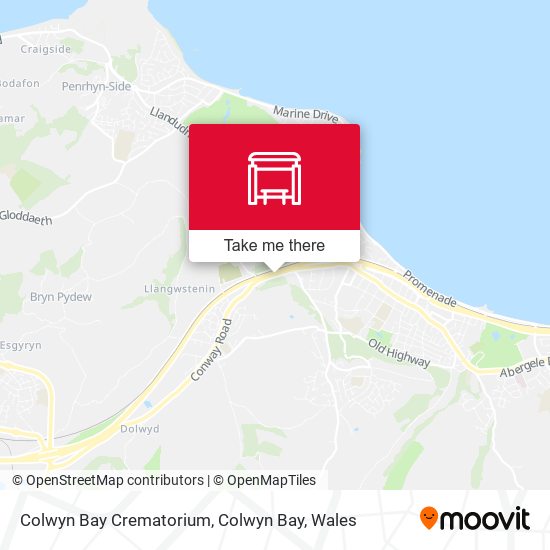 Colwyn Bay Crematorium, Colwyn Bay map