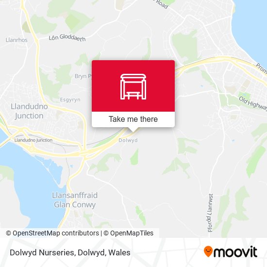 Dolwyd Nurseries, Dolwyd map
