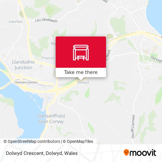 Dolwyd Crescent, Dolwyd map