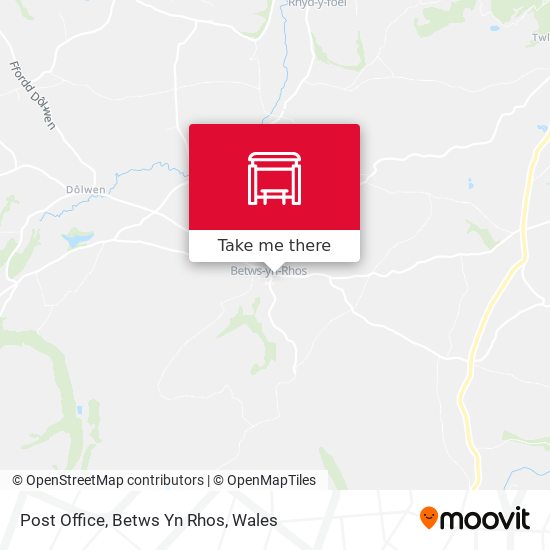 Post Office, Betws Yn Rhos map