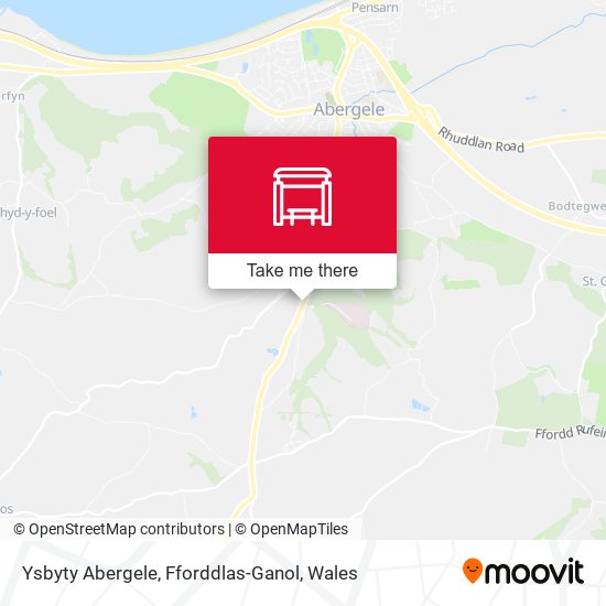 Ysbyty Abergele, Fforddlas-Ganol map