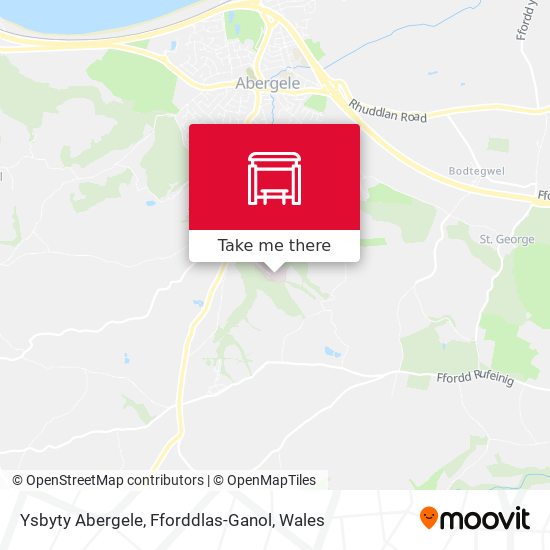 Ysbyty Abergele, Fforddlas-Ganol map