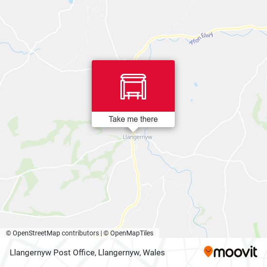Llangernyw Post Office, Llangernyw map