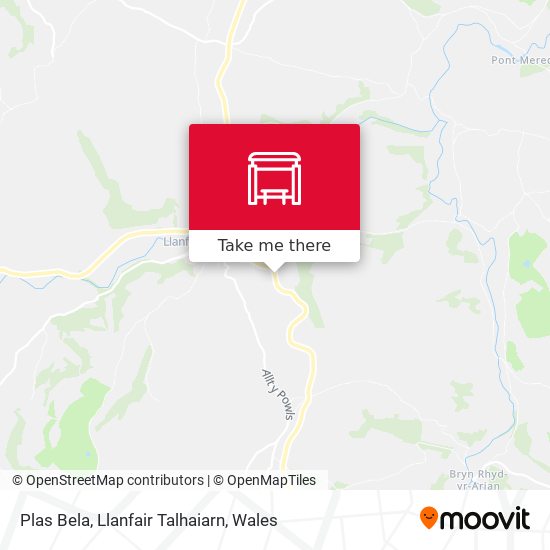 Plas Bela, Llanfair Talhaiarn map
