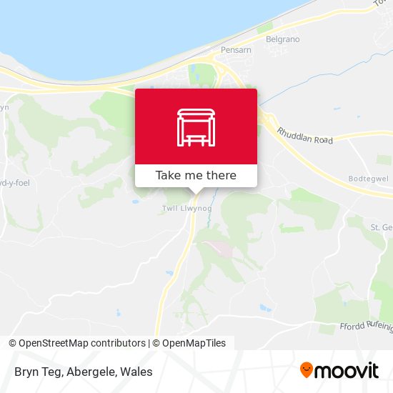 Bryn Teg, Abergele map