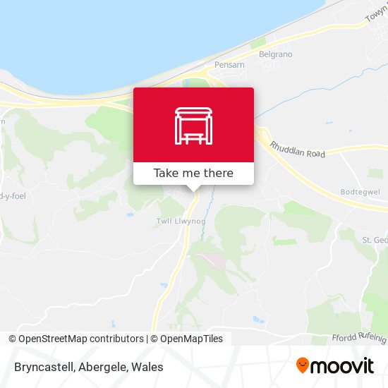 Bryncastell, Abergele map