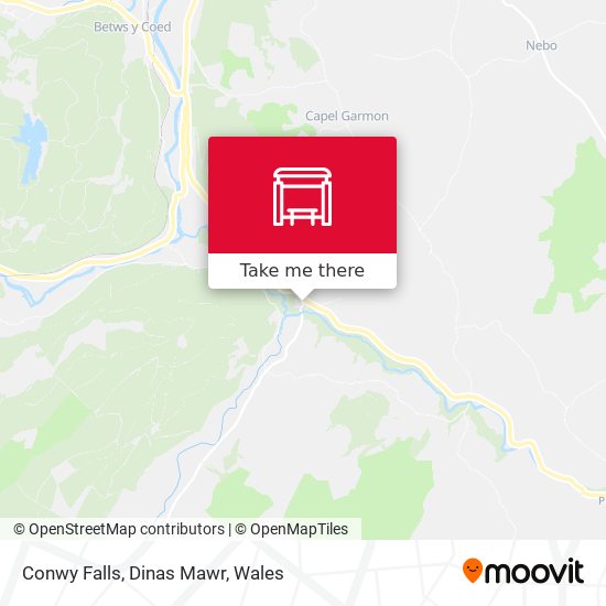 Conwy Falls, Dinas Mawr map