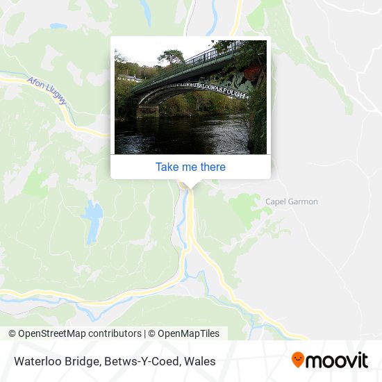 Waterloo Bridge, Betws-Y-Coed map