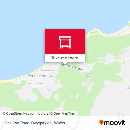 Cae Cyd Road, Dwygyfylchi map