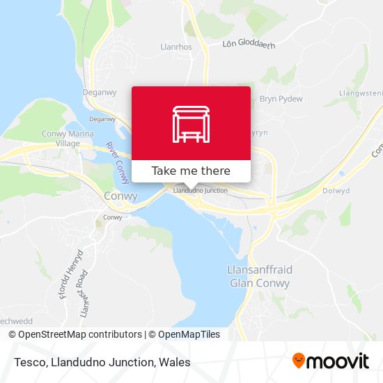 Tesco, Llandudno Junction map