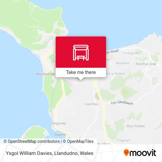 Ysgol William Davies, Llandudno map