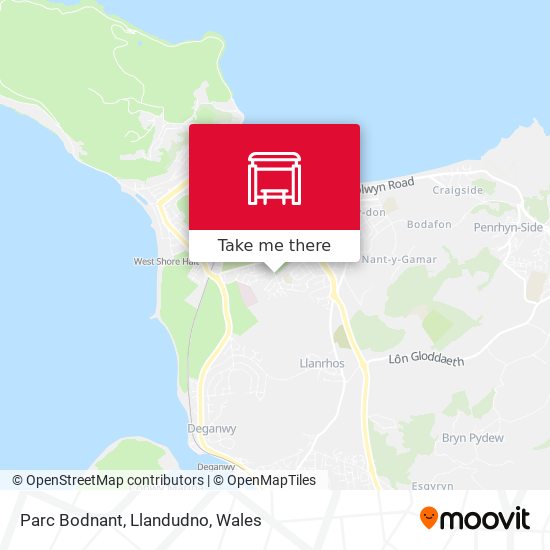Parc Bodnant, Llandudno map