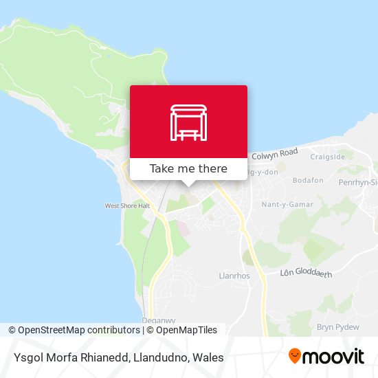 Ysgol Morfa Rhianedd, Llandudno map