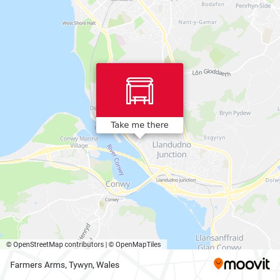 Farmers Arms, Tywyn map