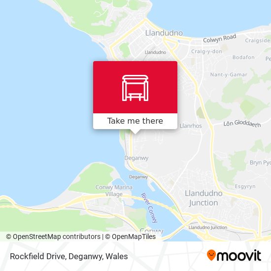Rockfield Drive, Deganwy map