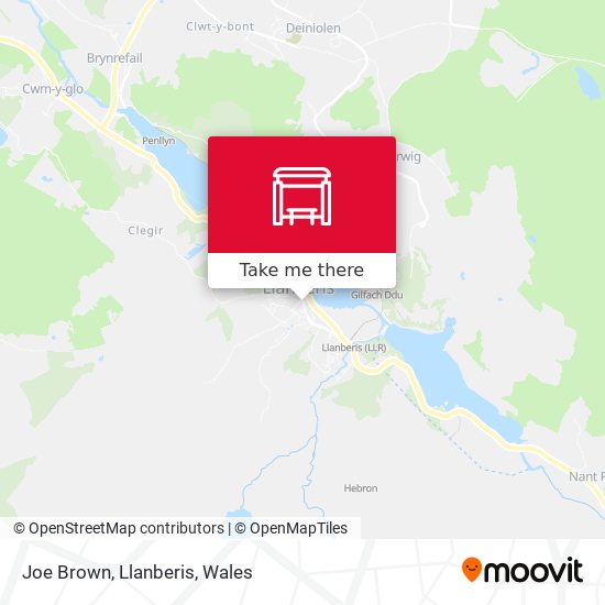 Joe Brown, Llanberis map