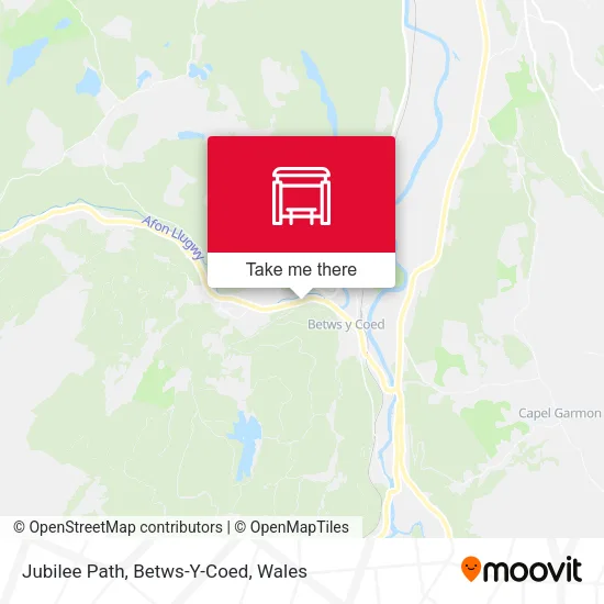 Jubilee Path, Betws-Y-Coed map