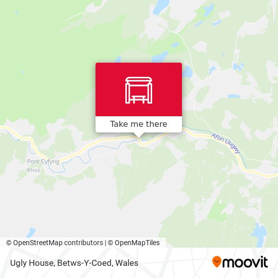 Ugly House, Betws-Y-Coed map