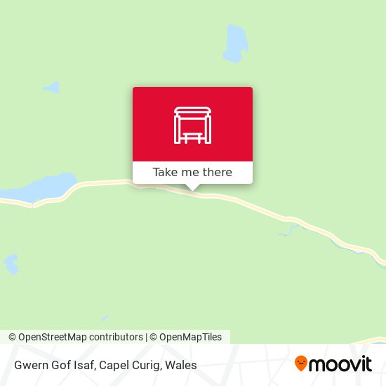 Gwern Gof Isaf, Capel Curig map