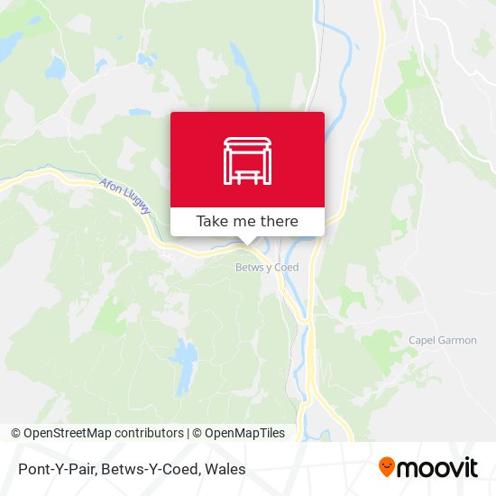 Betws Y Coed Map How To Get To Pont-Y-Pair, Betws-Y-Coed In Wales By Train Or Bus?