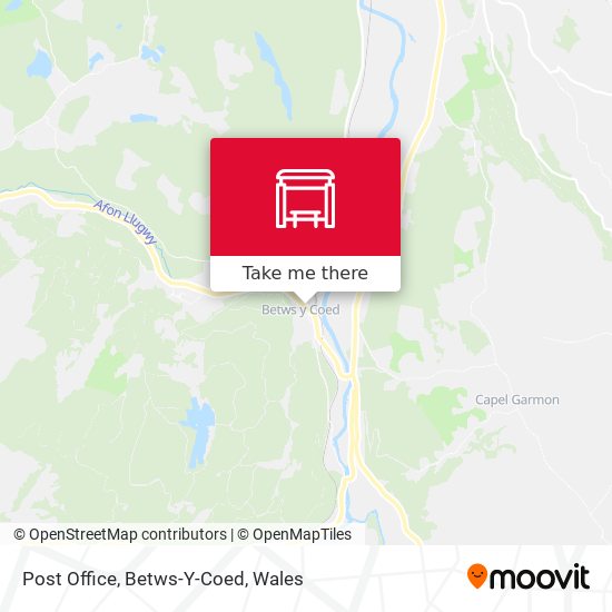 Post Office, Betws-Y-Coed map