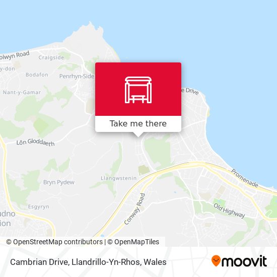 Cambrian Drive, Llandrillo-Yn-Rhos map