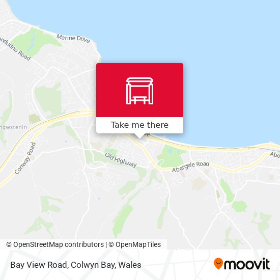 Bay View Road, Colwyn Bay map