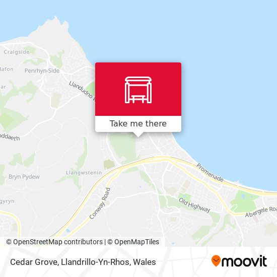 Cedar Grove, Llandrillo-Yn-Rhos map