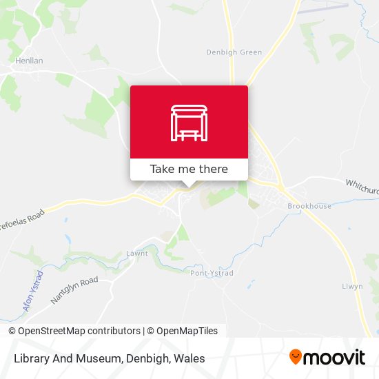 Library And Museum, Denbigh map