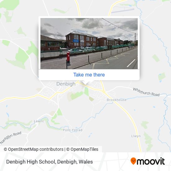 Denbigh High School, Denbigh map