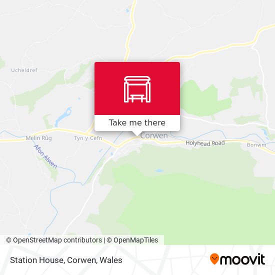 Station House, Corwen map