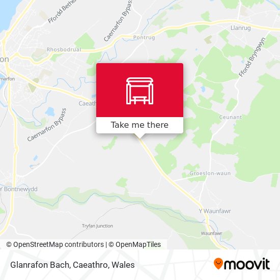 Glanrafon Bach, Caeathro map