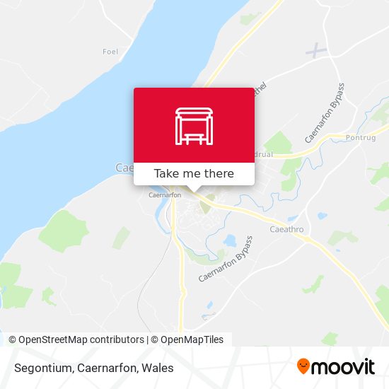 Segontium, Caernarfon map