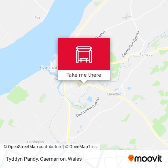 Tyddyn Pandy, Caernarfon map