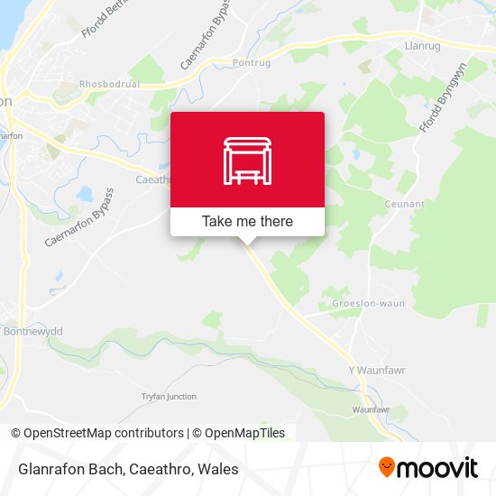 Glanrafon Bach, Caeathro map