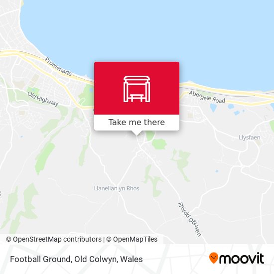 Football Ground, Old Colwyn map