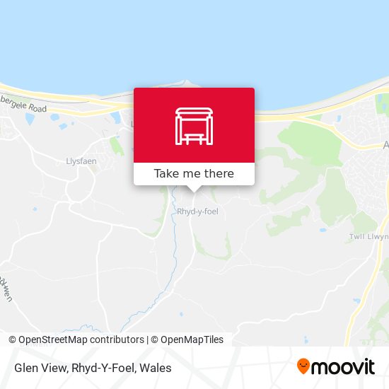 Glen View, Rhyd-Y-Foel map