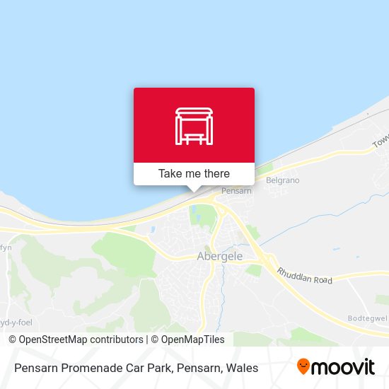 Pensarn Promenade Car Park, Pensarn map