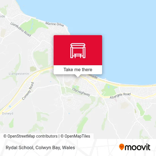 Rydal School, Colwyn Bay map