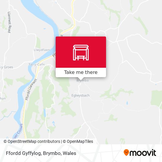 Ffordd Gyffylog, Brymbo map